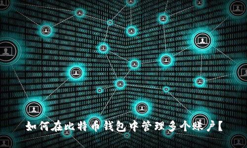 如何在比特币钱包中管理多个账户？